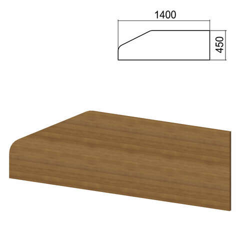 Экран-перегородка к столам "Арго" шириной 1400 мм, орех (КОМПЛЕКТ)