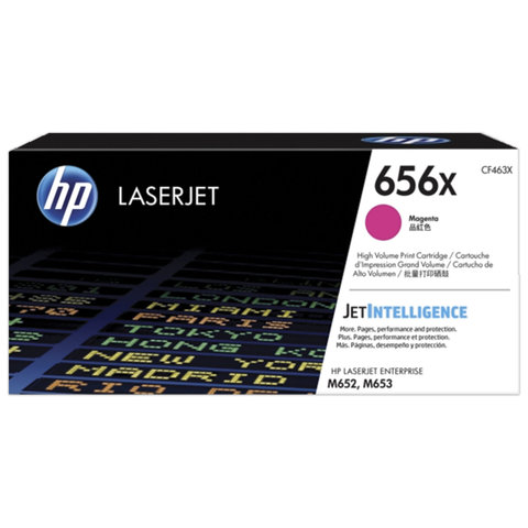 Картридж лазерный HP (CF463X) Color LJ M652dn/M653dn/M653x, №656X, пурпурный, ресурс 22000 стр., оригинальный